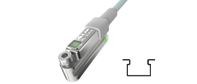 AL-30AM Zylinderschalter Edelstahlausführung für T-Nuten (5mm)<br />korrosions-, säure und hitzebeständig