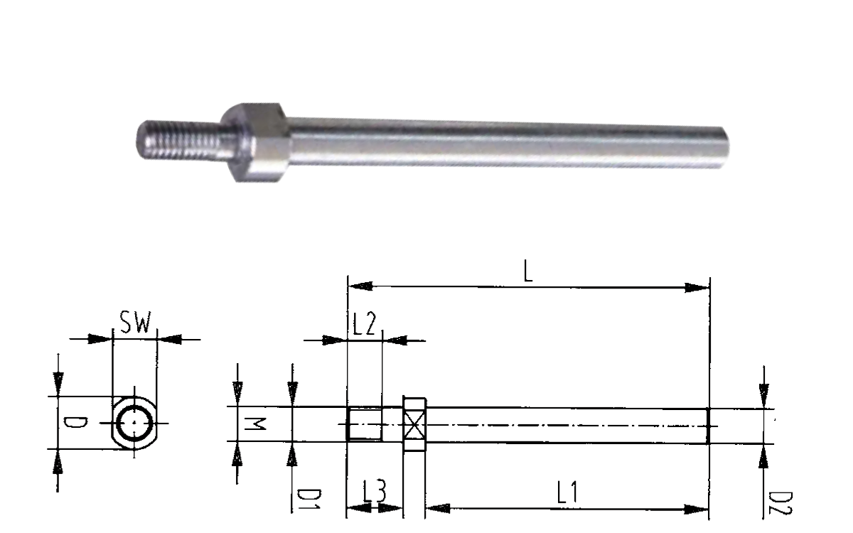 Schnellspanner Zubehör - MS10/35 Höhenverstellung Höhenadapter zur Überbrückung für Handspanner Schnellspanner