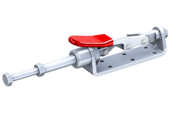 GH-30606 Kompakter Schubstangenspanner mit schmalem Flanschfuss, 40mm Hub, 2000N