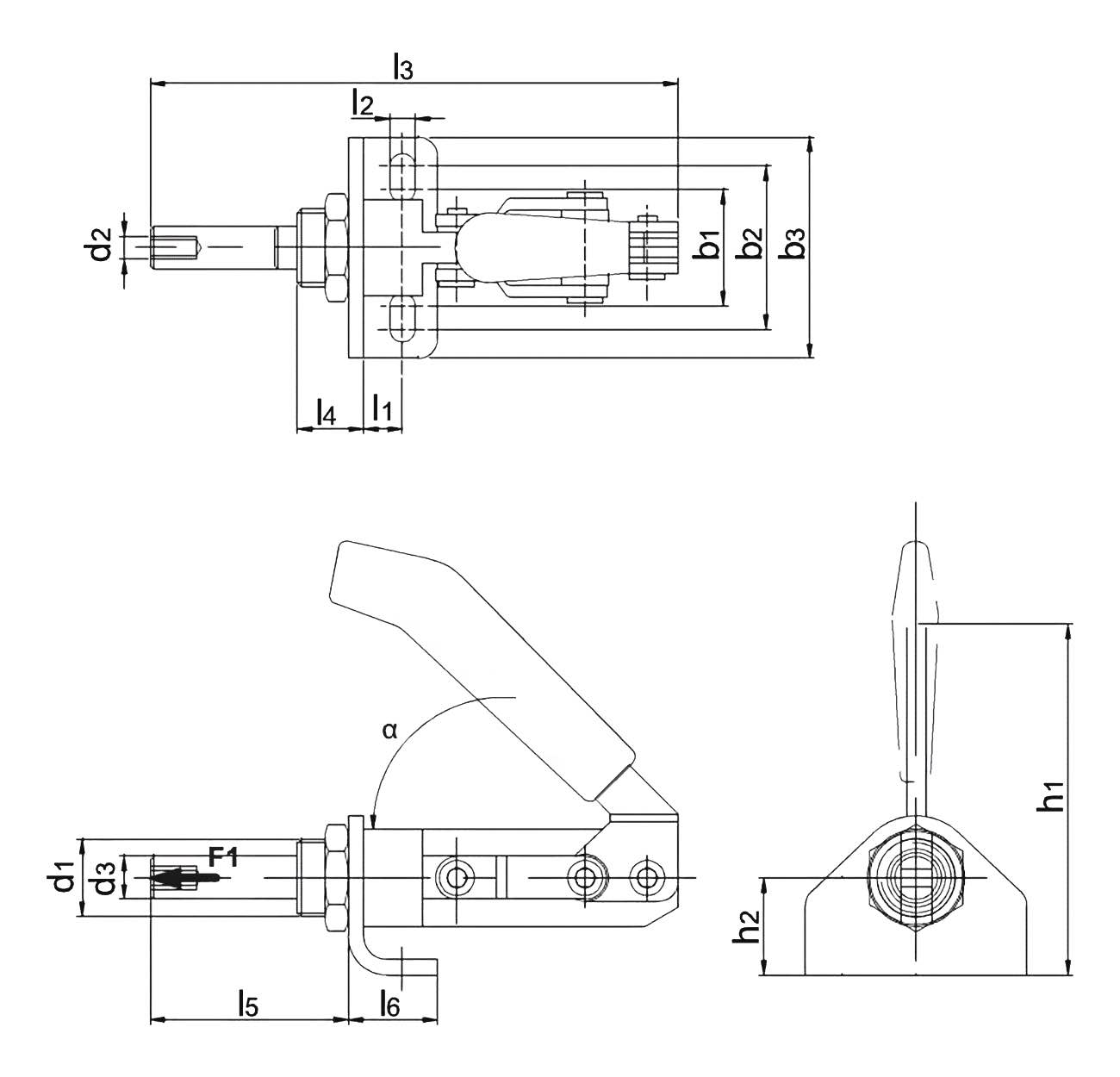 Technische Zeichnung DST30XXX