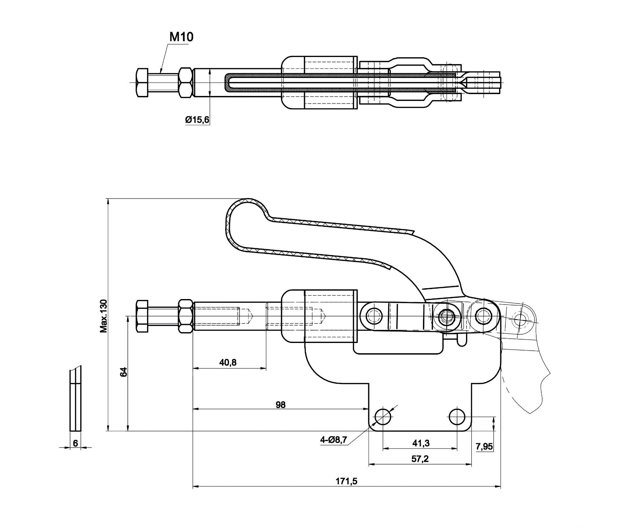Technische Zeichnung DST-36012-M