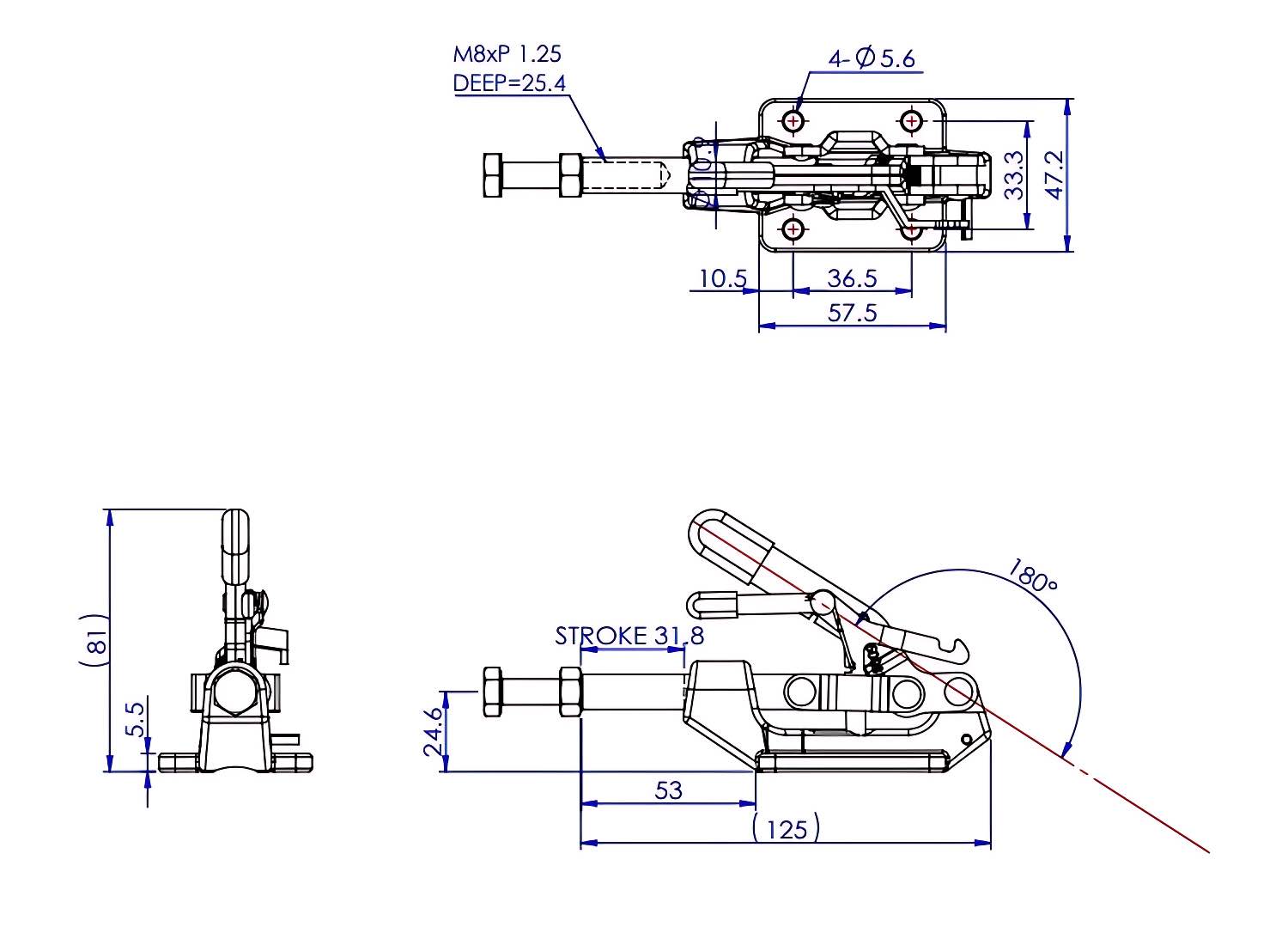 Technische Zeichnung GH-36003-MR