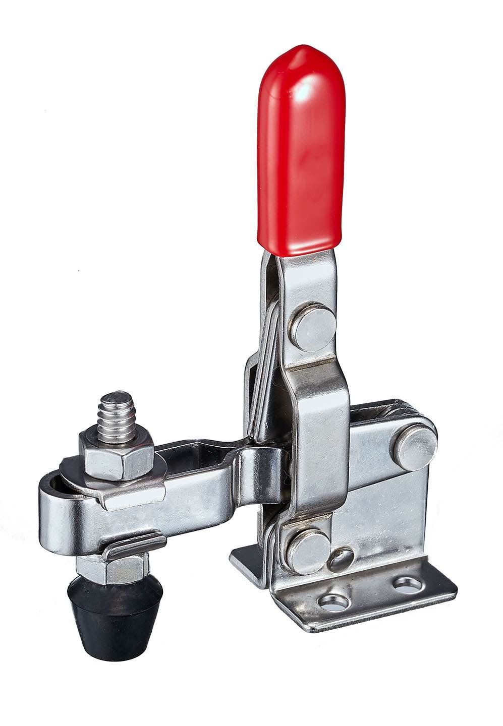DST-102-BSS Senkrechtspanner Vertikalspanner waagrechter Fuss 1000N EDELSTAHL