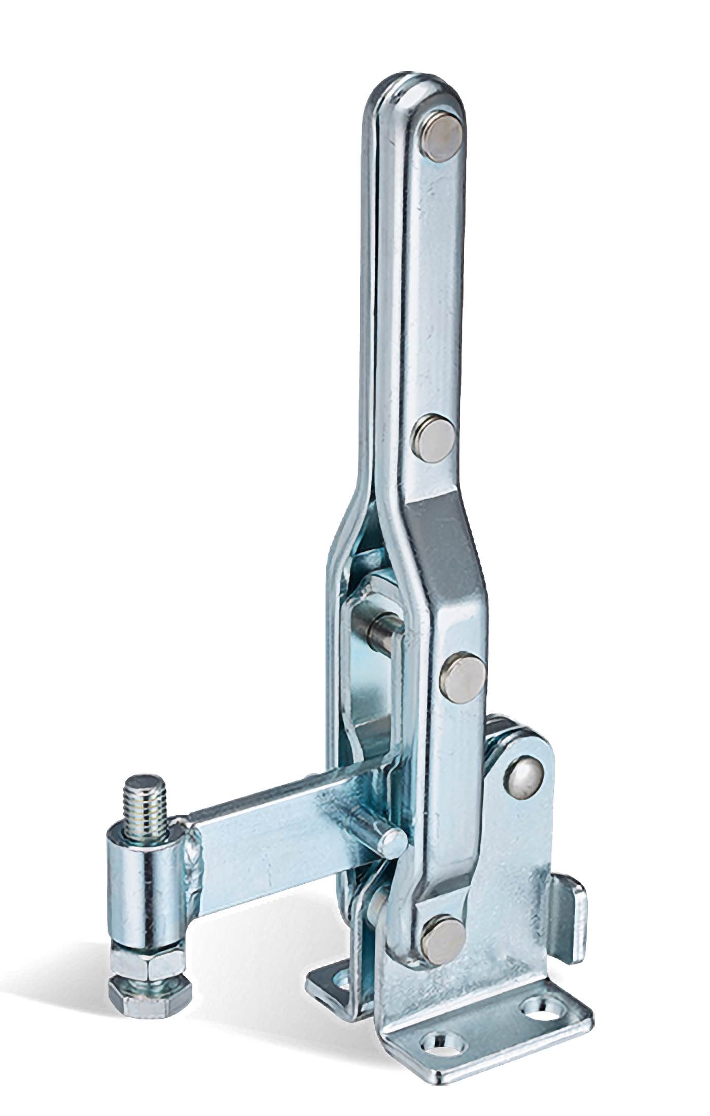 DST-10444 Vertikal-Kniehebelspanner fuer Schweissvorrichtungen langer massiver Spannarm 4000N