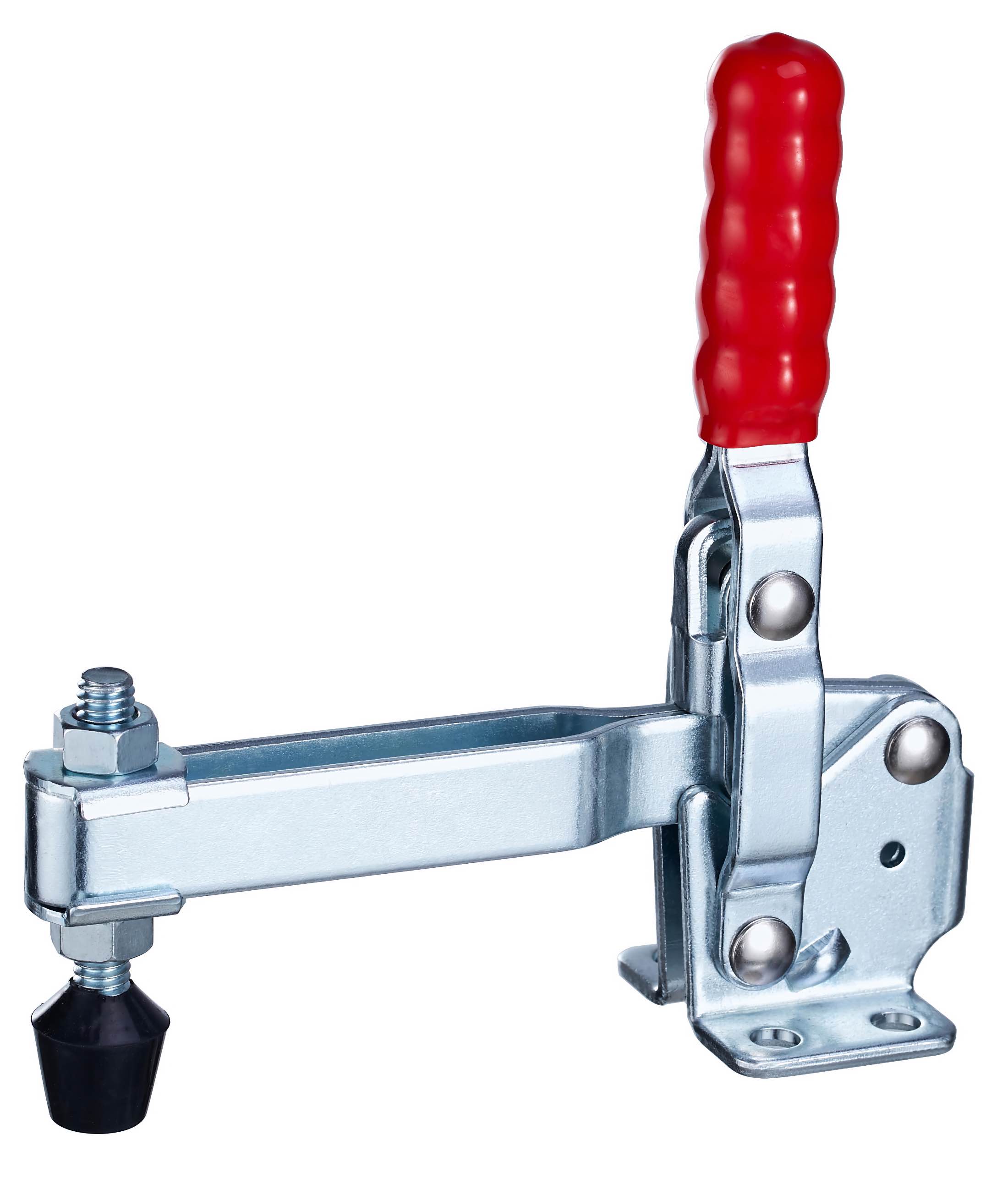 DST-12132 Senkrechtspanner-Vertikalspanner waagrechter Fuß U-Spannarm lang 2270N