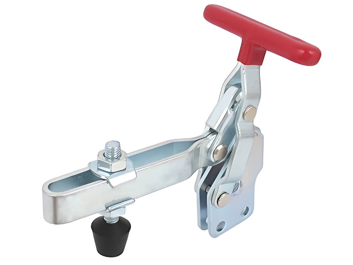 DST-12138 Senkrechtspanner T-Handgriff senkrechter Fuß U-Spannarm lang 2270N