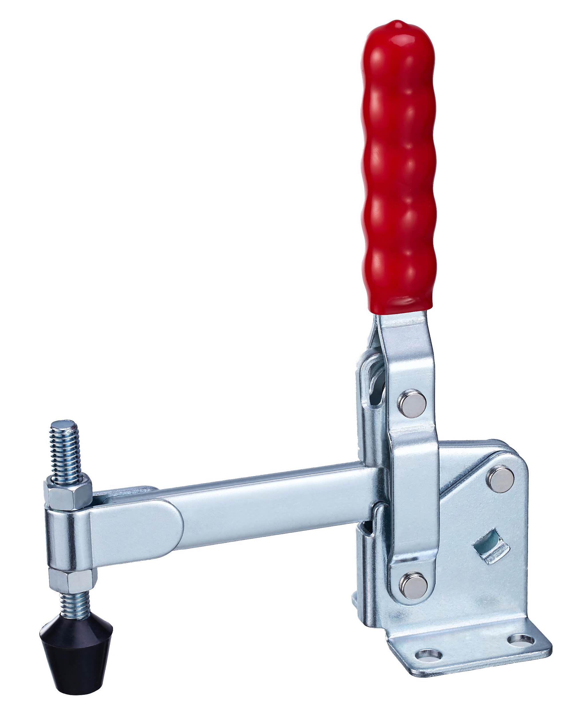 DST-12275 Senkrechtspanner-Vertikalspanner waagrechter Fuß massiver Spannarm 3400N