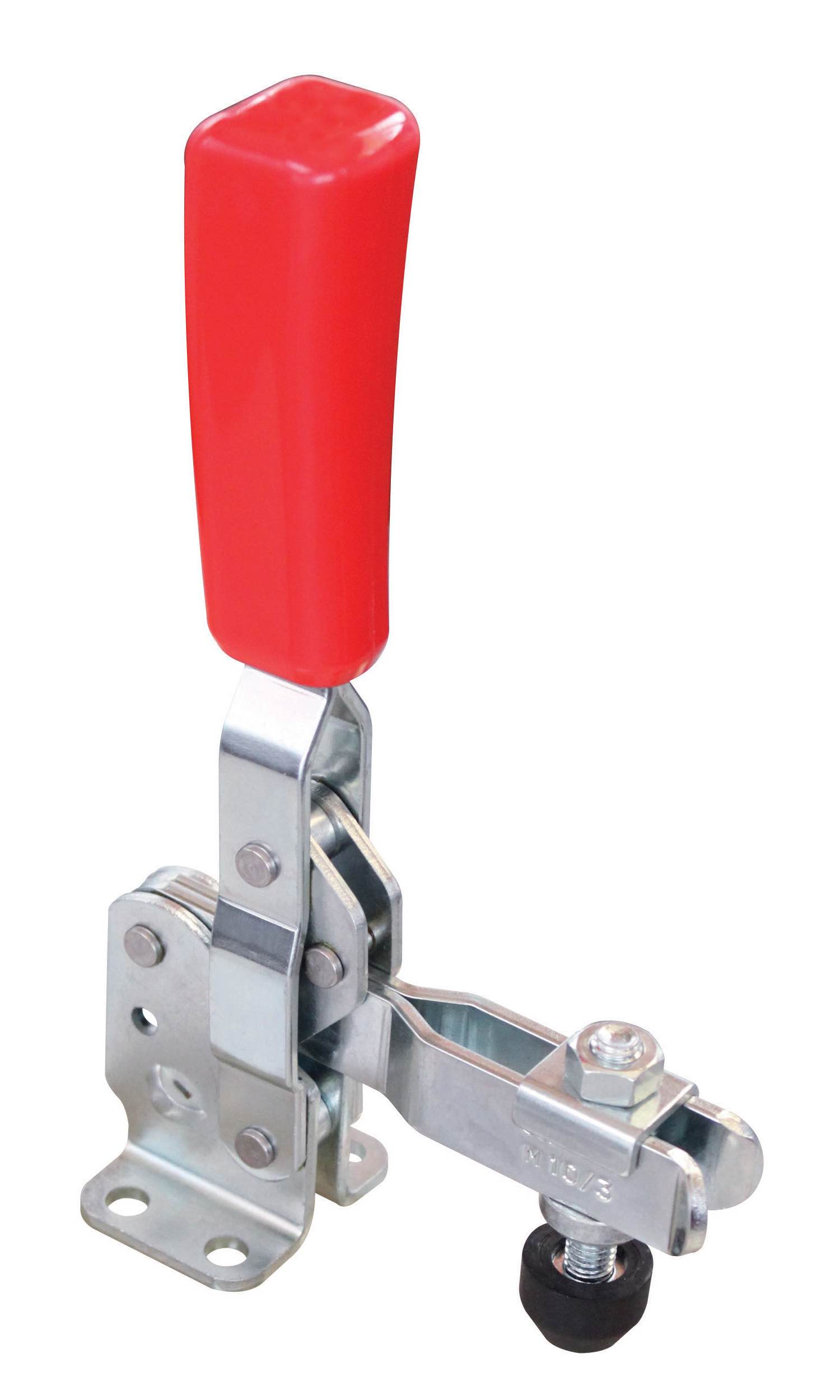 M10 Senkrechtspanner mit waagrechtem Fuß und offenem Haltearm