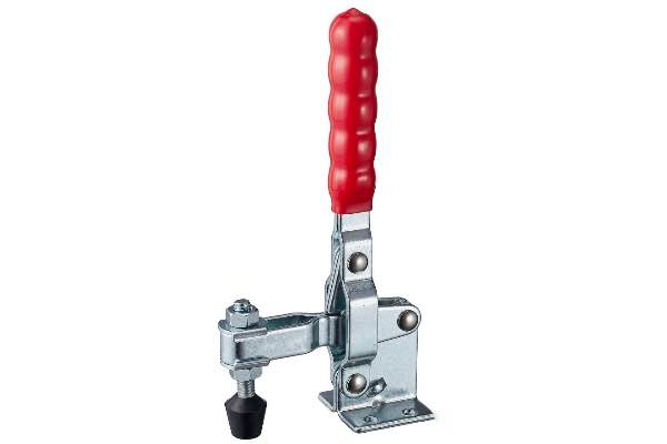 DST-101-DL Senkrechtspanner-Vertikalspanner waagrechter Fuß, verstellbare Andrückschraube, extra langem Handgriff 1800N