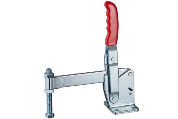 DST-101-JS Senkrechtspanner-Vertikalspanner waagrechter Fuss massiver Spannarm 5500N