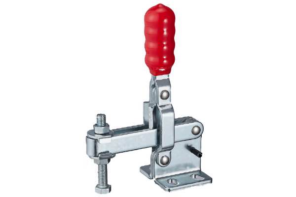 DST-11002-B Senkrechtspanner-Vertikalspanner mit waagrechtem Fuss und verstellbare Andrückschraube 800N