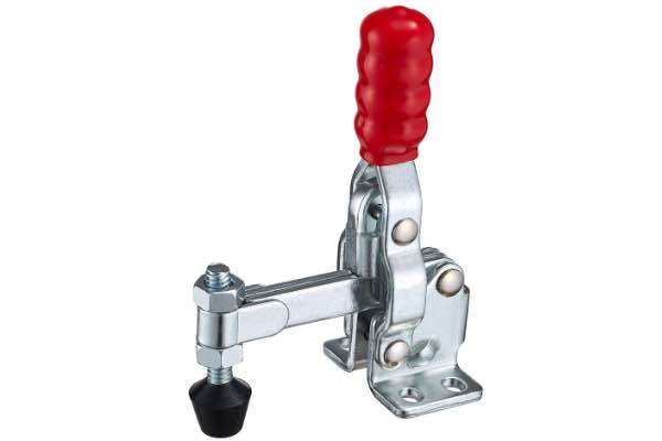 DST-12060 Senkrechtspanner-Vertikalspanner waagrechter Fuss massiver Spannarm lang 910N