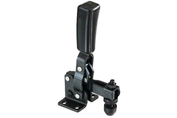 M10K Senkrechtspanner schwarz mit waagrechtem Fuß für optische Messtechnik