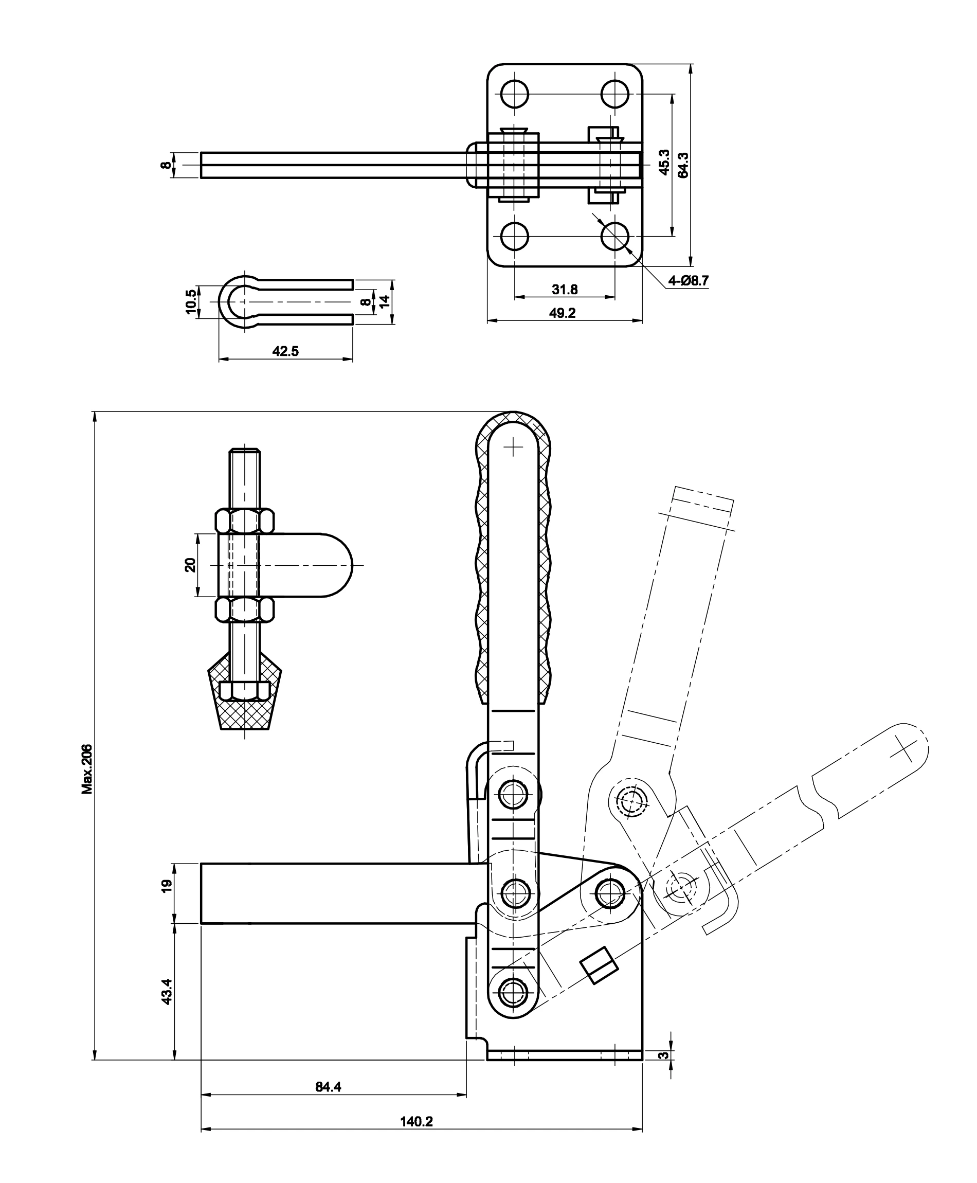 Technische Zeichnung DST-12275