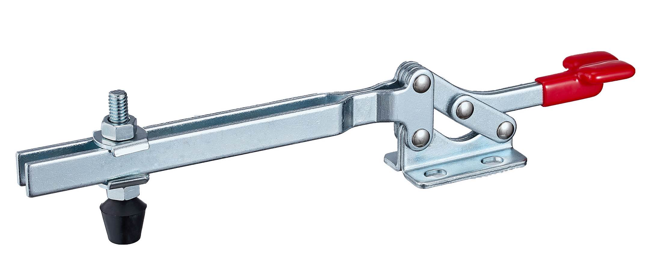 DST-22185 Waagrechtspanner mit waagrechtem Fuss und extra langem offenem Spannarm