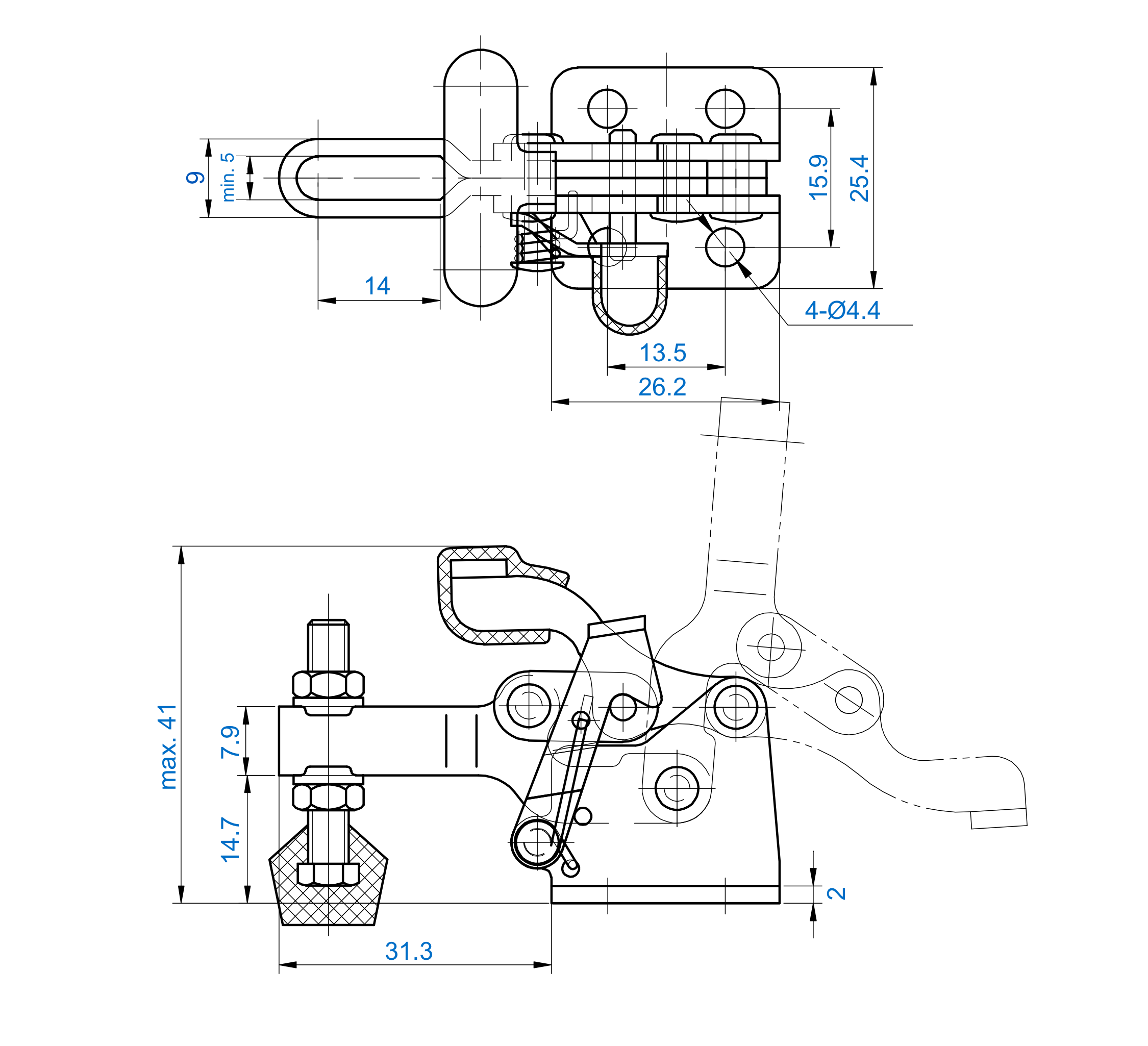 Technische Zeichnung DST-13005-T